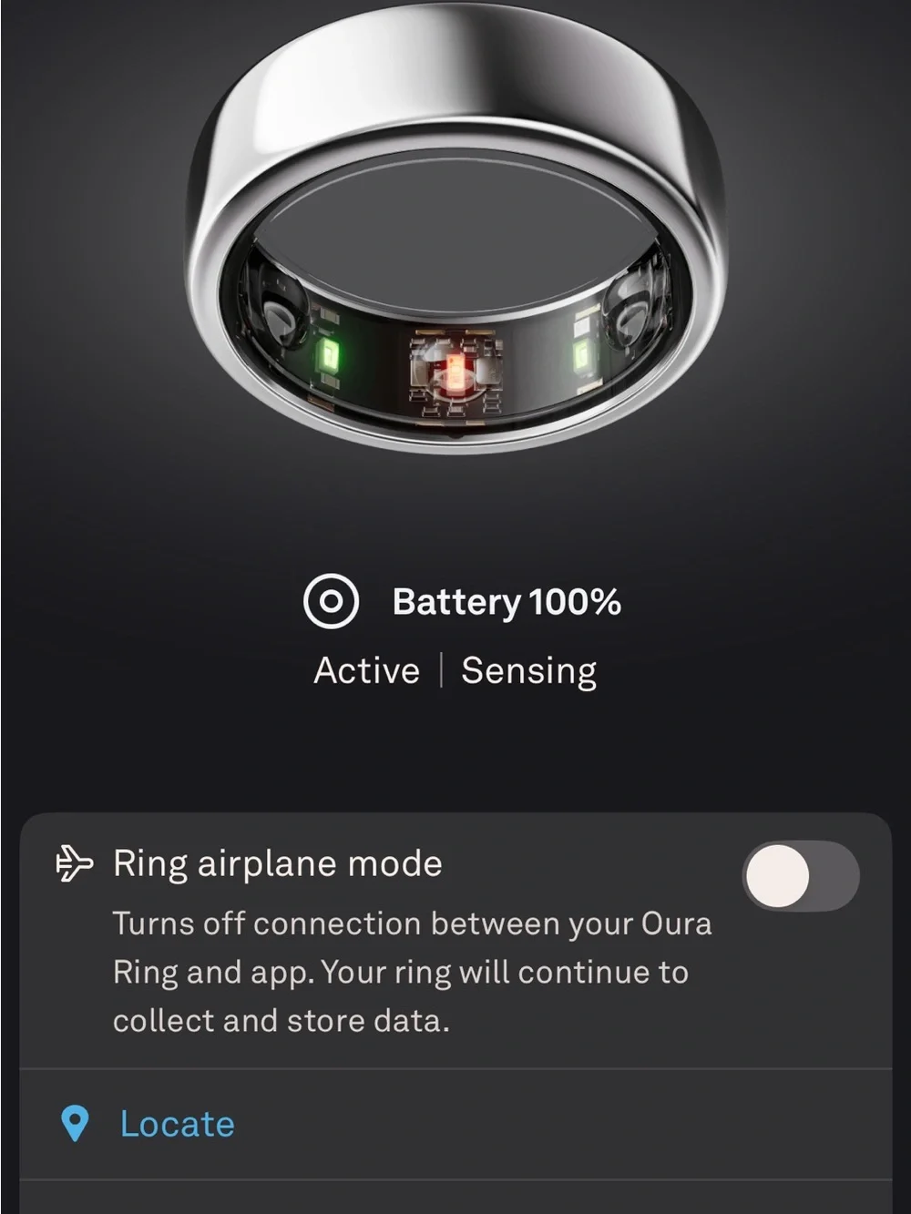 Oura Ring Gen3 Horizon size 11 - Silver